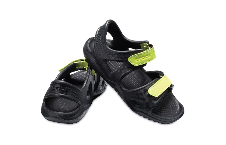 Shop (Preschool) Crocs Swiftwater River Sandal 'Black' 204988-09W