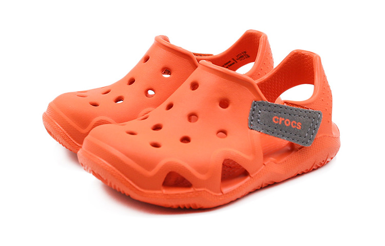 Lookbook (Preschool) Crocs Swiftwater Sandal 'Orange' 204021-817