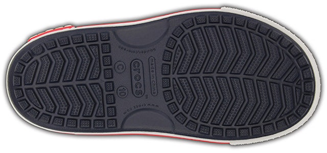 (PS) Crocs 魔术贴平底运动深蓝色凉鞋 14854-462 Sizing (PS) Crocs 魔术贴平底运动深蓝色凉鞋 14854-462