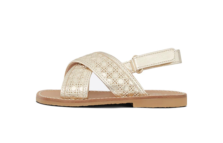 (Preschool) Dior ' Leather Sandal 'Gold' 2WBS35SHOM_Y296