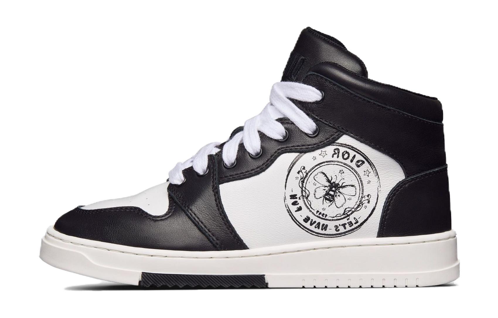 (Preschool) Dior High-Top Sneaker 'Black White' 3WBS15SHOM_Y195