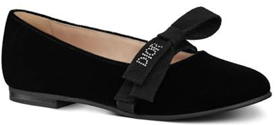 (Preschool) Dior Miss B 'Black Velvet Slip-On' 3SBS11SHOD_Y900 Order (Preschool) Dior Miss B 'Black Velvet Slip-On' 3SBS11SHOD_Y900