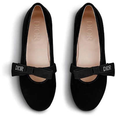 (Preschool) Dior Miss B 'Black Velvet Slip-On' 3SBS11SHOD_Y900 Shop (Preschool) Dior Miss B 'Black Velvet Slip-On' 3SBS11SHOD_Y900