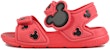 (TD) adidas x Disney M&M AltaSwim I Kasual Sandal Merah 'Pink Hitam' BA9304