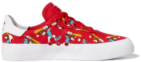 Order 大童 Disney/迪士尼 x adidas Originals 3MC Vulc 低帮 兒童板鞋 紅