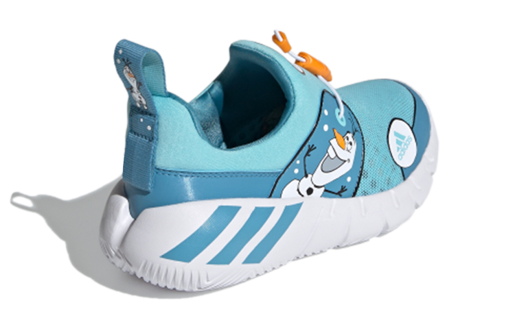 Shop 中童 Disney/迪士尼 x adidas Rapidazen 冰雪奇緣 迪士尼聯名 低筒 兒童跑鞋 藍