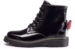 (Preschool) Disney x Dr. Martens Minnie Mouse 'Patent Black Embroidery' 20WDBL213-1600 (Preschool) Disney x Dr. Martens Minnie Mouse 'Patent Black Embroidery' 20WDBL213-1600