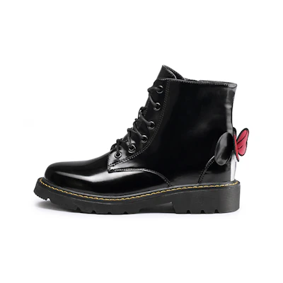 (PS) Disney Dr. Martens Minnie Mouse 'Patent Black Embroidery'