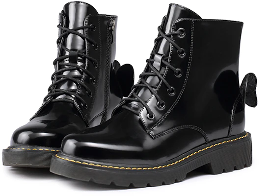 (Preschool) Disney x Dr. Martens Minnie Mouse 'Patent Black Embroidery' 20WDBL213-1600 Shop (Preschool) Disney x Dr. Martens Minnie Mouse 'Patent Black Embroidery' 20WDBL213-1600