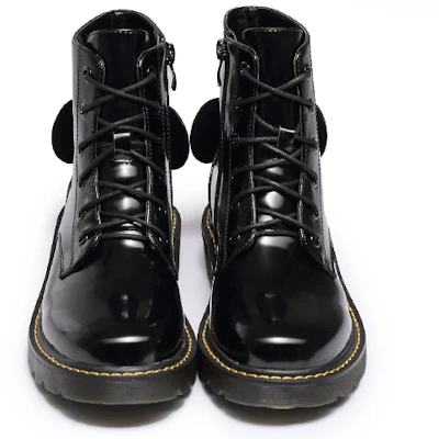 (Preschool) Disney x Dr. Martens Minnie Mouse 'Patent Black Embroidery' 20WDBL213-1600 Purchase (Preschool) Disney x Dr. Martens Minnie Mouse 'Patent Black Embroidery' 20WDBL213-1600