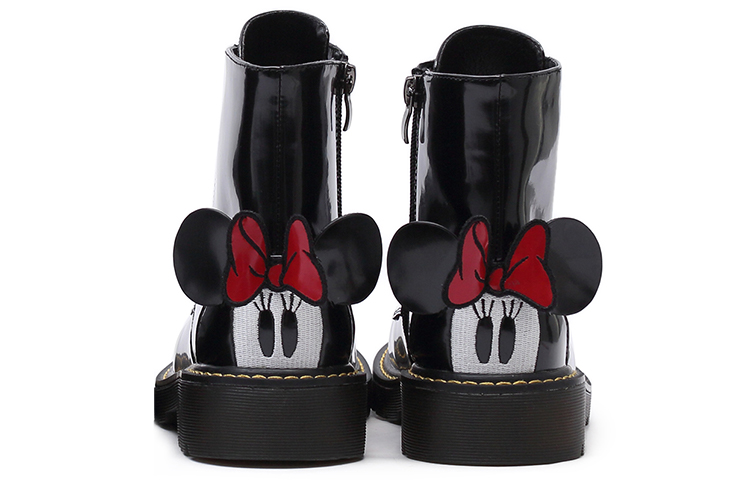 Details for (Preschool) Disney x Dr. Martens Minnie Mouse 'Patent Black Embroidery' 20WDBL213-1600