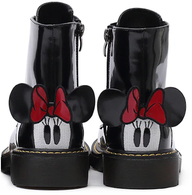 (Preschool) Disney x Dr. Martens Minnie Mouse 'Patent Black Embroidery' 20WDBL213-1600 Details for (Preschool) Disney x Dr. Martens Minnie Mouse 'Patent Black Embroidery' 20WDBL213-1600