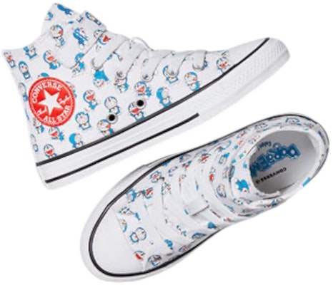 (Preschool) Doraemon x Converse Chuck Taylor All Star EasyOn High 'Allover Doraemon Print' A15793C Lookbook (Preschool) Doraemon x Converse Chuck Taylor All Star EasyOn High 'Allover Doraemon Print' A15793C