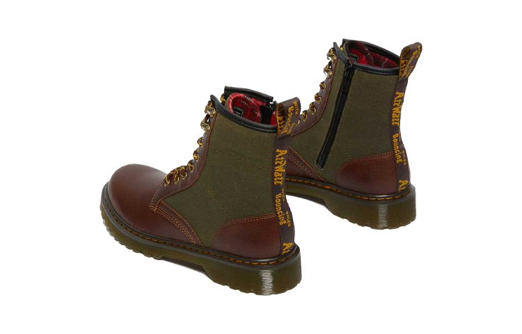 (PS) Dr. Martens 1460 Canvas Leather 'CMFT Lace-up Zip Boot in Brown' 圖 3