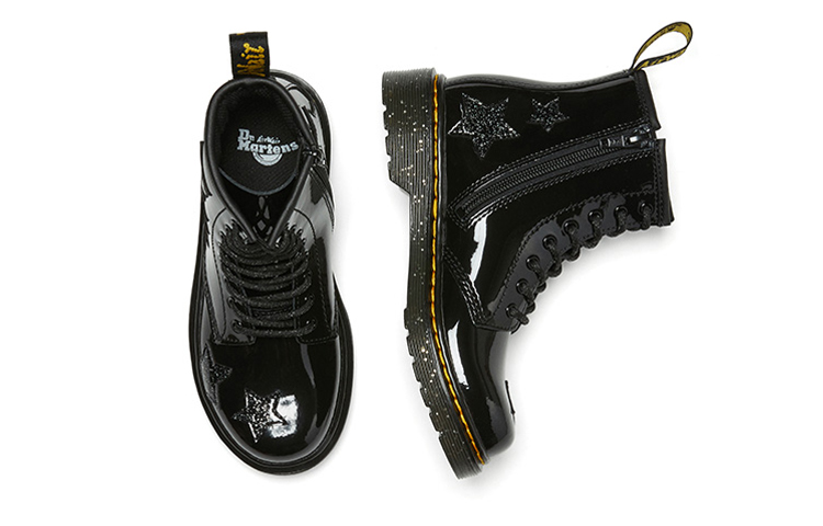 Shop (Preschool) Dr. Martens 1460 J Cosmic Lens 8 Martin boots Black 27056001