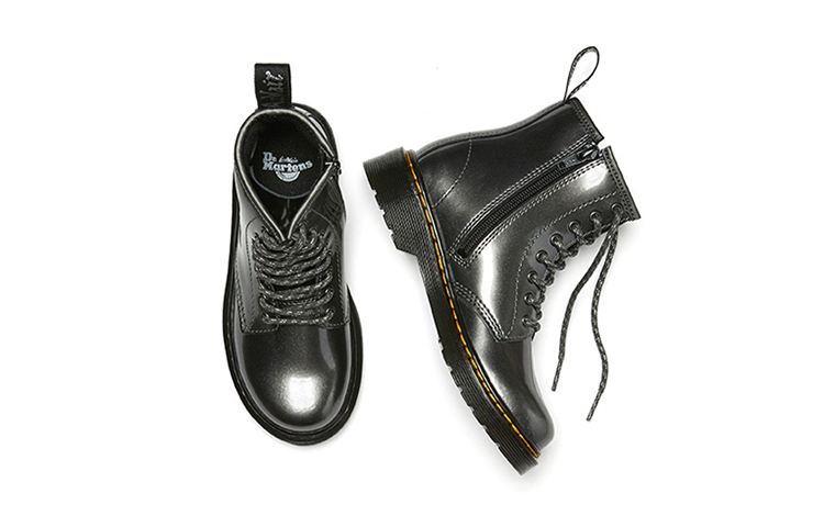 Shop (Preschool) Dr. Martens 1460 Metallic Zipper 8 Martin boots Big Boys Black 27069029