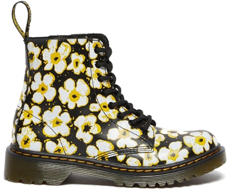 (Preschool) Dr. Martens 1460 Pansy Fayre Martin-Boots K Black/Yellow 26613001 Order (Preschool) Dr. Martens 1460 Pansy Fayre Martin-Boots K Black/Yellow 26613001