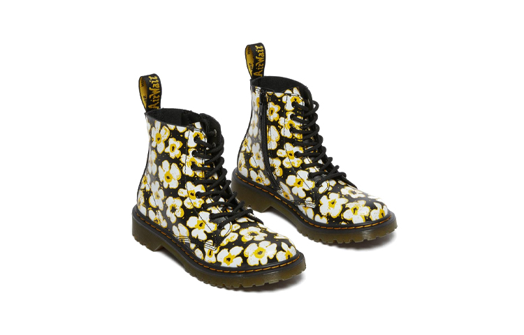 Shop (Preschool) Dr. Martens 1460 Pansy Fayre Martin-Boots K Black/Yellow 26613001