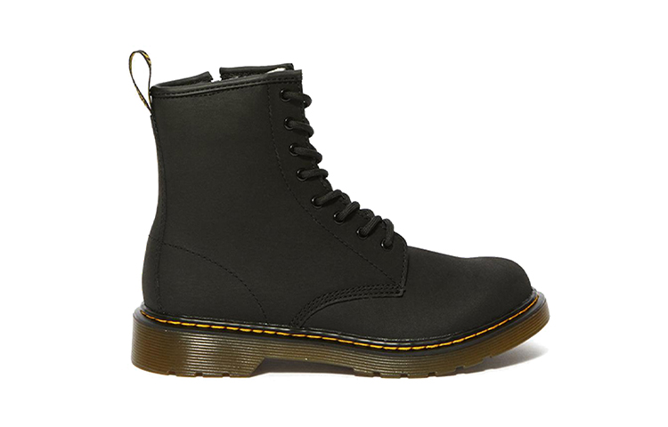 Order (Preschool) Dr. Martens 1460 Zip Boot 'Black Fleece Lined' 24081001