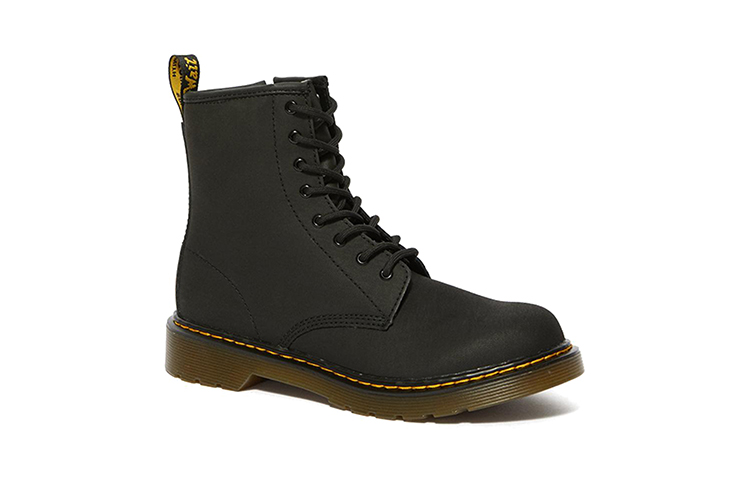 Lookbook (PS) Dr. Martens 1460 Sepatu Zip 'Fleece Hitam' Berlapis 24081001