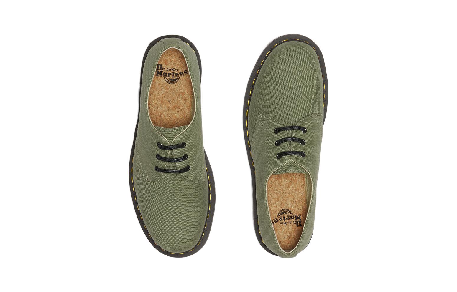 Shop (Preschool) Dr. Martens 1461 3-Eye 'Khaki Green' 27638384