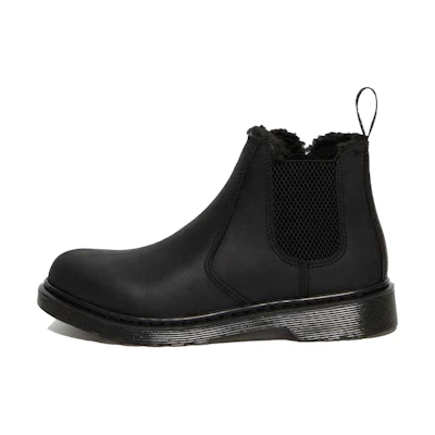 (PS) Dr. Martens 2976 'Faux Fur Lined Black Chelsea' Boot