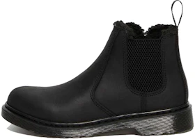 (Preschool) Dr. Martens 2976 'Faux Fur Lined Black Chelsea' Boot 26154001 (Preschool) Dr. Martens 2976 'Faux Fur Lined Black Chelsea' Boot 26154001