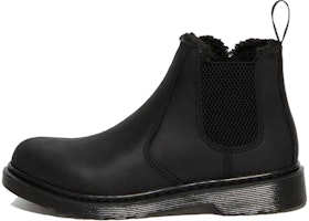 (Preschool) Dr. Martens 2976 'Faux Fur Lined Black Chelsea' Boot 26154001 (Preschool) Dr. Martens 2976 'Faux Fur Lined Black Chelsea' Boot 26154001
