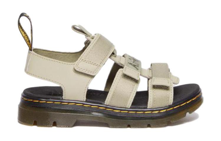 Order (PS) Dr. Martens Beige 'Sandalia de Cuero Sintético Abierta con Hebilla' 30807358