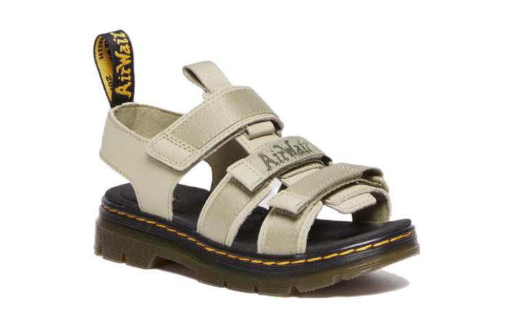 Lookbook (PS) Dr. Martens Beige 'Sandalia de Cuero Sintético Abierta con Hebilla' 30807358