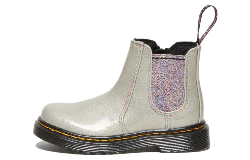 (Preschool) Dr. Martens Chelsea Boot 'Silver' 27916040