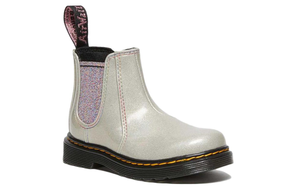 Order (Preschool) Dr. Martens Chelsea Boot 'Silver' 27916040