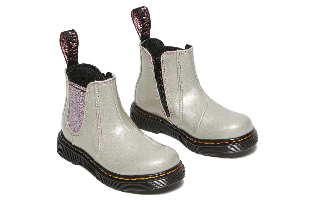 Lookbook (Preschool) Dr. Martens Chelsea Boot 'Silver' 27916040