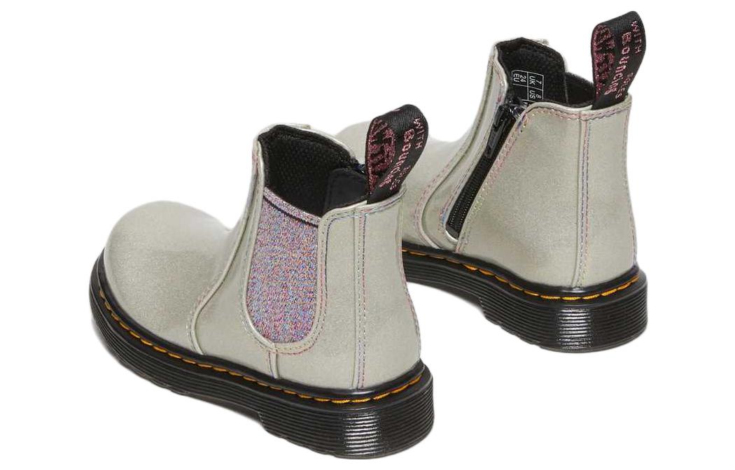 Shop (Preschool) Dr. Martens Chelsea Boot 'Silver' 27916040