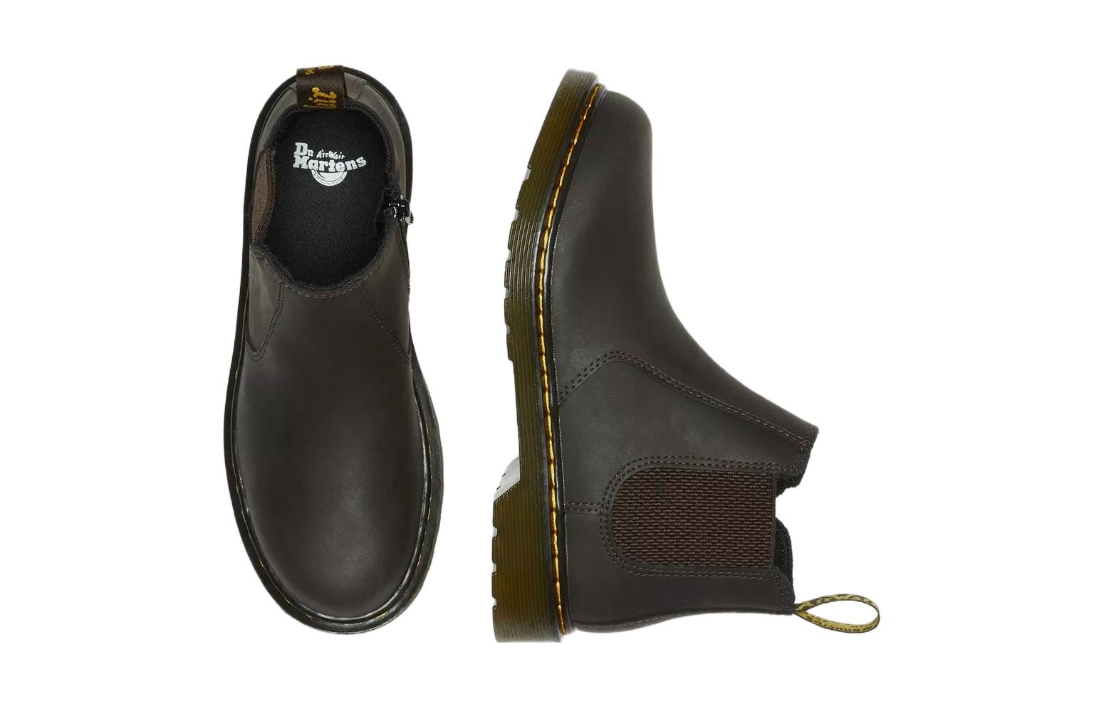 Shop (PS) Dr. Martens 2976 Wildhorse Leather Chelsea Boots 'Dark Brown' Lelaki 25854207