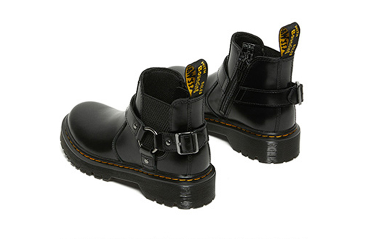 (PS) Dr. Martens Dr.Martens Wincox Polished Smooth Leather Buckle Boots 'Black' 圖 4