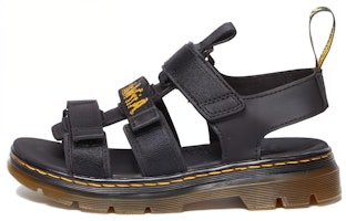 (Preschool) Dr. Martens Fabric Open Toe Sandals 'Black' 30807001 (Preschool) Dr. Martens Fabric Open Toe Sandals 'Black' 30807001