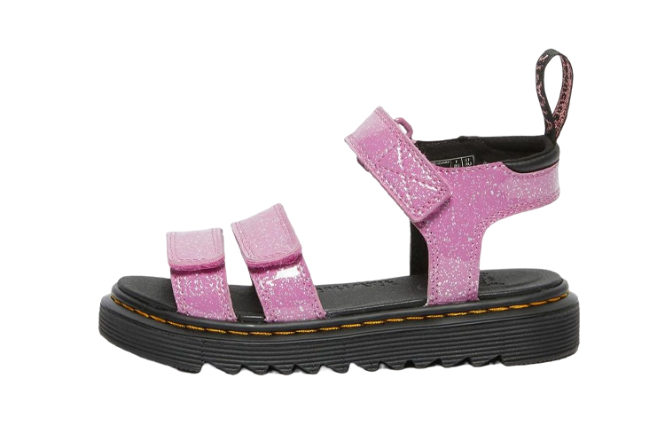 (Preschool) Dr. Martens Flat Sandal 'Pink Velcro' 27250960