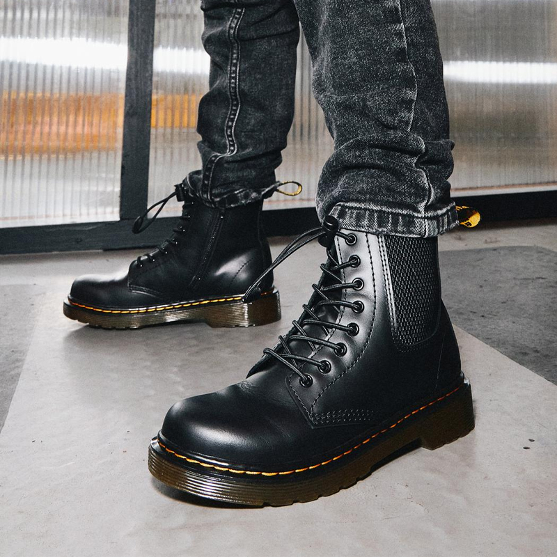 Sizing (Preschool) Dr. Martens Junior 1460 Harper Minimalistic Casual Martin boots Black 27081001