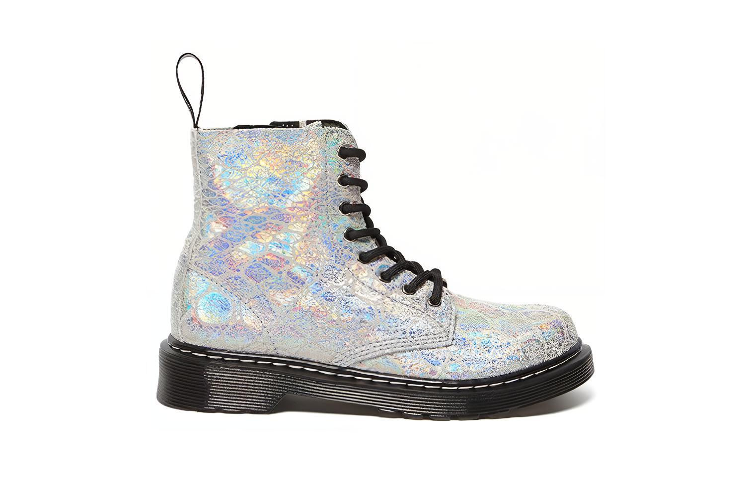 (PS) Dr. Martens Junior 1460 Pascal Zip 'Silver White' 圖 2
