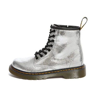 (PS) Dr. Martens Junior 1460 Zip 'Silver White' Boot