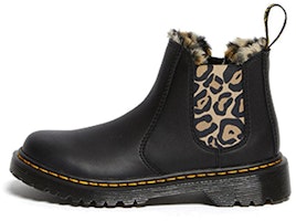 (Preschool) Dr. Martens Junior 2976 Fleece Lined Zip Chelsea Boots 'Black' 26045001 (Preschool) Dr. Martens Junior 2976 Fleece Lined Zip Chelsea Boots 'Black' 26045001