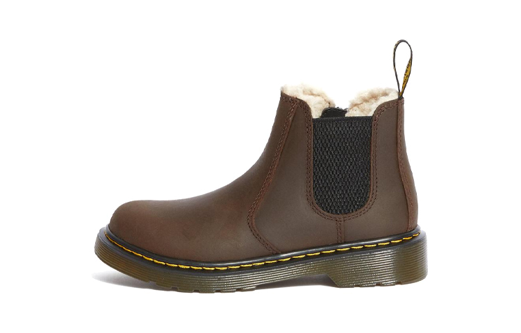 (Preschool) Dr. Martens Junior 2976 Leather Chelsea Boots 'Black Brown' 25100201