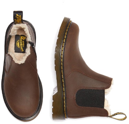 (PS) Dr. Martens Junior 2976 Sepatu Boots Chelsea Kulit 'Hitam Coklat' 25100201 Shop (PS) Dr. Martens Junior 2976 Sepatu Boots Chelsea Kulit 'Hitam Coklat' 25100201