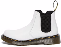 (Preschool) Dr. Martens Junior 2976 Leather Zip Chelsea Boot 'White' 26615100 (Preschool) Dr. Martens Junior 2976 Leather Zip Chelsea Boot 'White' 26615100