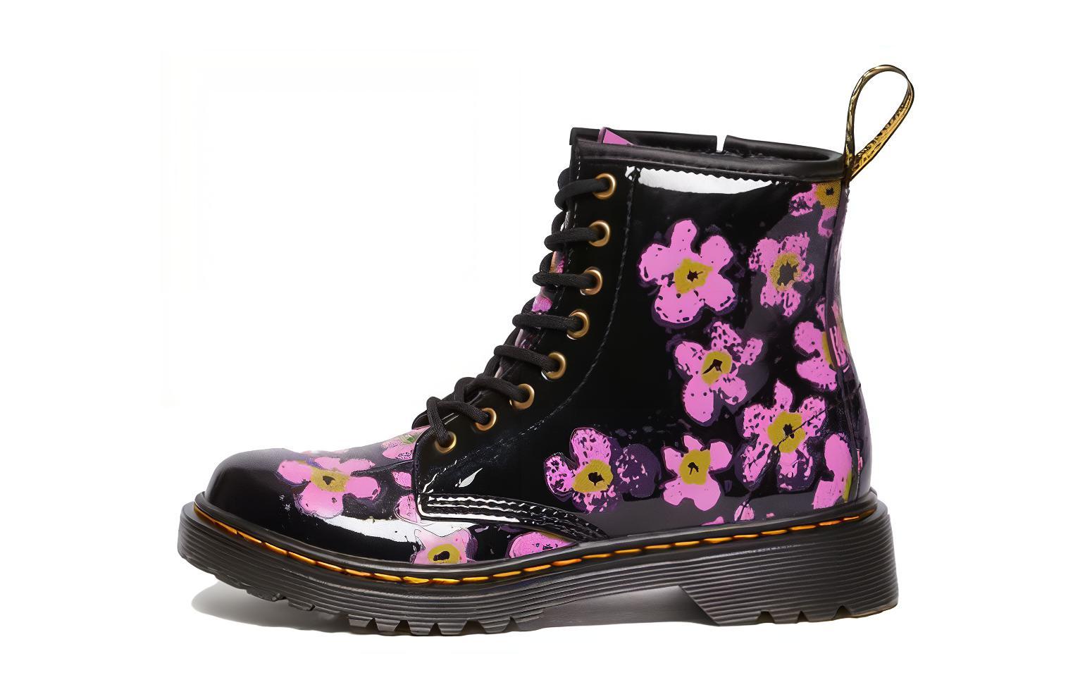 (PS) Dr. Martens Low Boot 'Black Pink Patent Leather'
