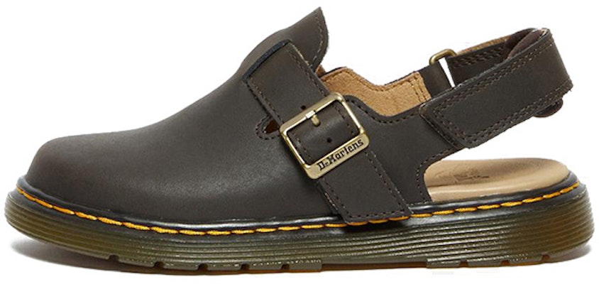 (PS) Sandal Slingback Dr. Martens Kulit Coklat Tua Berkepala Bulat 27246201 Buy (PS) Sandal Slingback Dr. Martens Kulit Coklat Tua Berkepala Bulat 27246201