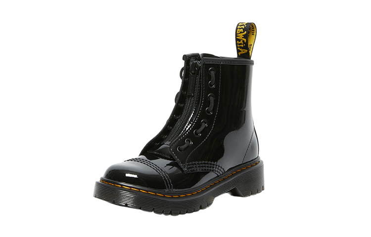 Order (PS) Botas Negras Dr. Martens Sinclair Bex J Cuero Charol 8 Ojos para Niños Mayores 27237001