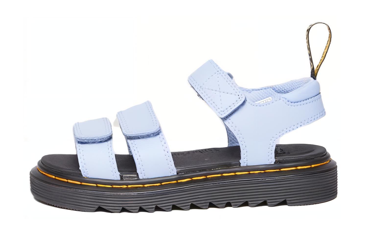 (PS) Dr. Martens Synthetic Leather Open-Toe Buckle Sandal 'Zen Blue Athena'