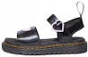 Buy (PS) Dr. Martens Sandal Terbuka dengan Sepuhan Kulit Sintetik 'Hitam' 30751001